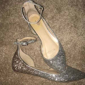 Glitter ballet flats